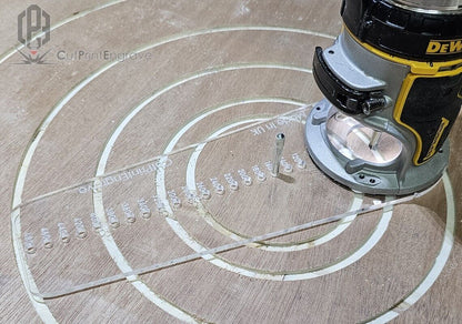 Large Circle Jig for DeWalt DCW600 DCW604 D26200 Cordless Plunge Router Base Pla