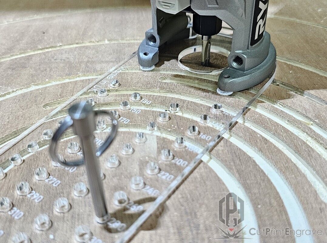 Large Circle Jig 4 RYOBI ONE+ 18V P601 PCL4424 Cordless Plunge Router Base Plate