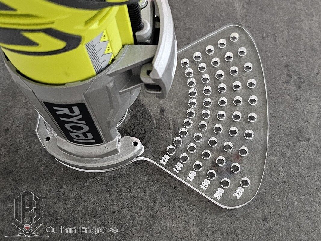 Small Circle Jig 4 RYOBI ONE+ 18V P601 PCL4424 Cordless Plunge Router Base Plate
