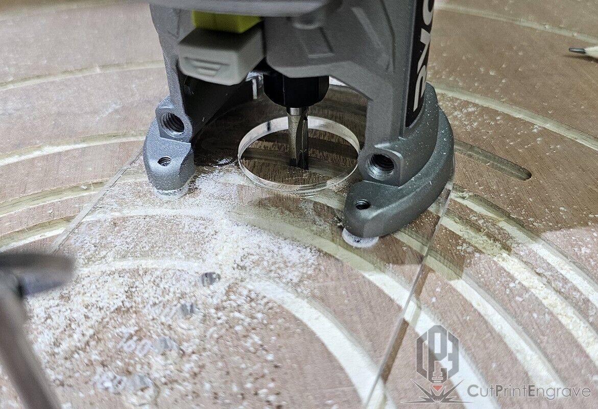 Large Circle Jig 4 RYOBI ONE+ 18V P601 PCL4424 Cordless Plunge Router Base Plate