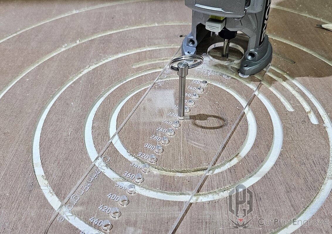 Large Circle Jig 4 RYOBI ONE+ 18V P601 PCL4424 Cordless Plunge Router Base Plate
