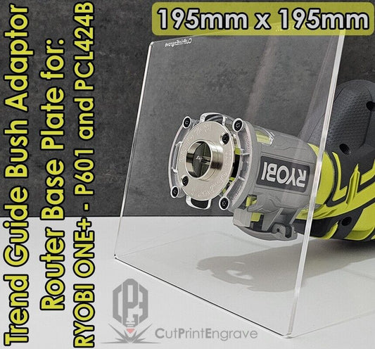RYOBI ONE+ 18V P601 PCL4424B Trimmer Router Trend Guide Bush Adaptor Base Plate