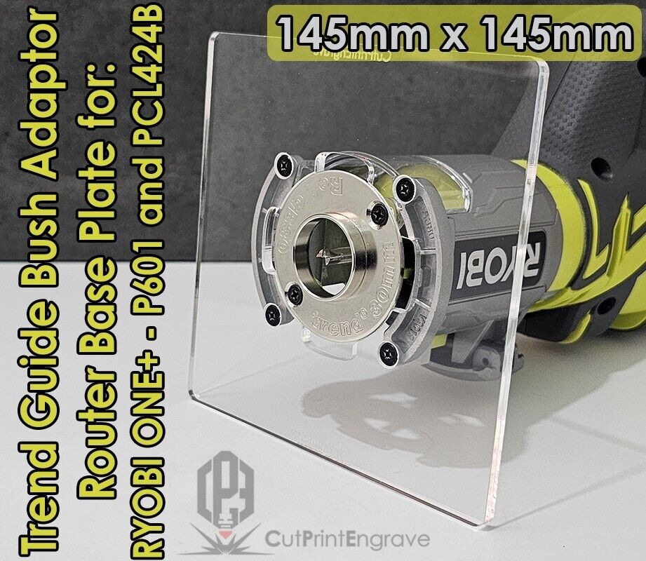 Trend Router Reducing Bush RYOBI ONE+ 18V P601 PCL4424B Trimmer Router Trend Guide Bush Adaptor B ...